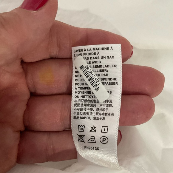 Lafayette 148 New York Beautiful Feminine White Eyelet Cotton Blouse size XL. - Picture 14 of 15